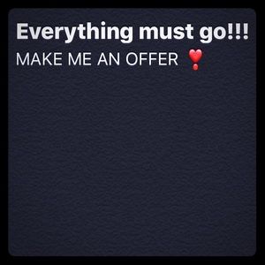 Hi all! Any reasonable offers accepted!